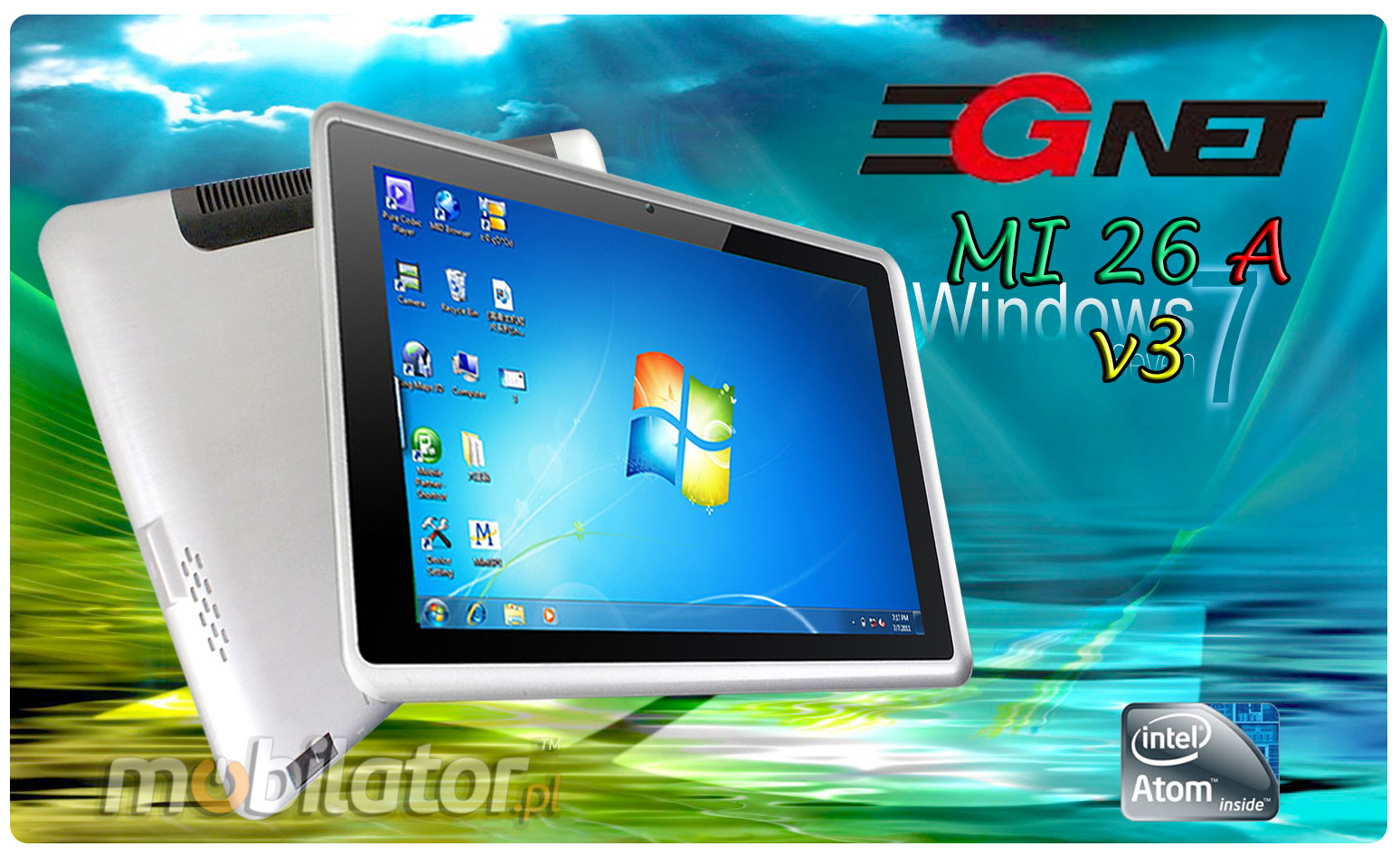 Tablet 3Gnet MI26 Windows 7