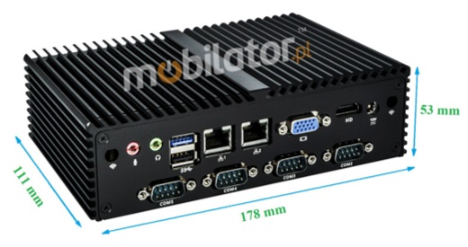 Rugged Industrial Computer MiniPC mBOX Q190X - LPT SSD