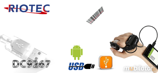 Mini czytnik Barcode 2D RIOTEC DC-9257 MicroUSB  Skaner 1D 2D  Porczny Kompatybilny Android mobilator.pl New Portable Devices Mobilne Skanery kodw kreskowych MINI OTG  