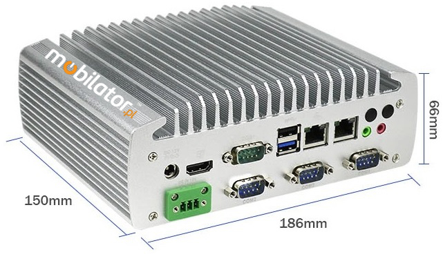 IBOX-101 Industrial computer for warehouse applications with WiFi 3G 4G 6x COM module