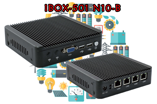 Industrial Computer Fanless MiniPC Nuc IBOX-501 N10-B
