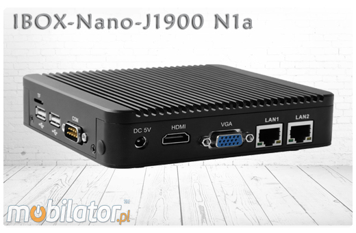 Industrial Computer Fanless Mini PC IBOX-Nano-J1900 N1a