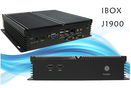 Industrial Computer Fanless MiniPC IBOX-J1900B