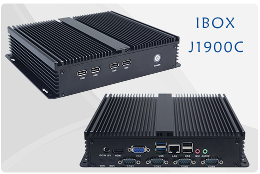 Industrial Computer Fanless MiniPC IBOX-J1900C BAREBONE