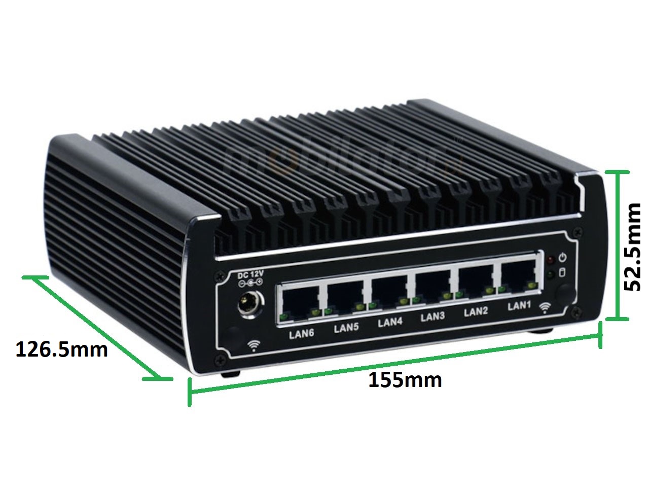 IBOX N133, back IO,industrial small fast reliable intel fanless industrial small LAN INTEL i3