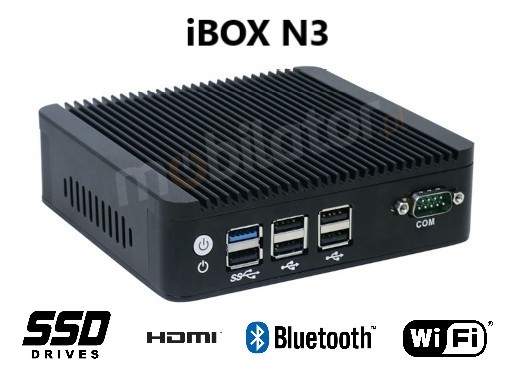  IBOX N3 przemysowy may szybki niezawodny SSD intel wifi bluetooth fanless industrial small 
