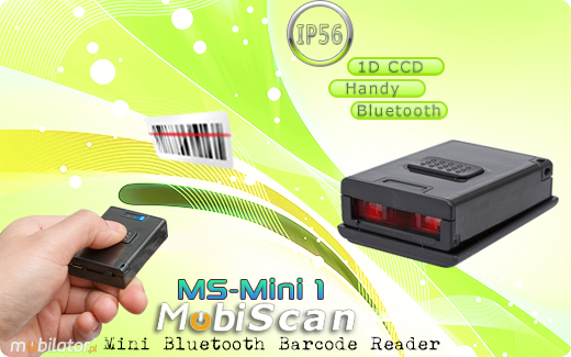 MobiScan MS-Mini 1 Bluetooth 3.0 MOBISCAN MINI1 Skaner 1D CCD Bezprzewodowy Bluetooth 3.0 Porczny MobiSCAN  Kompatybilny Windows Android IOS mobilator.pl New Portable Devices Mobilne Skanery kodw kreskowych MINI
