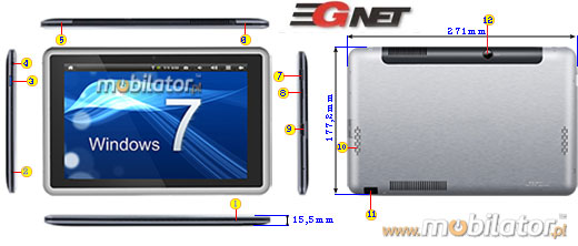 Tablet 3Gnet MI26 Windows 7
