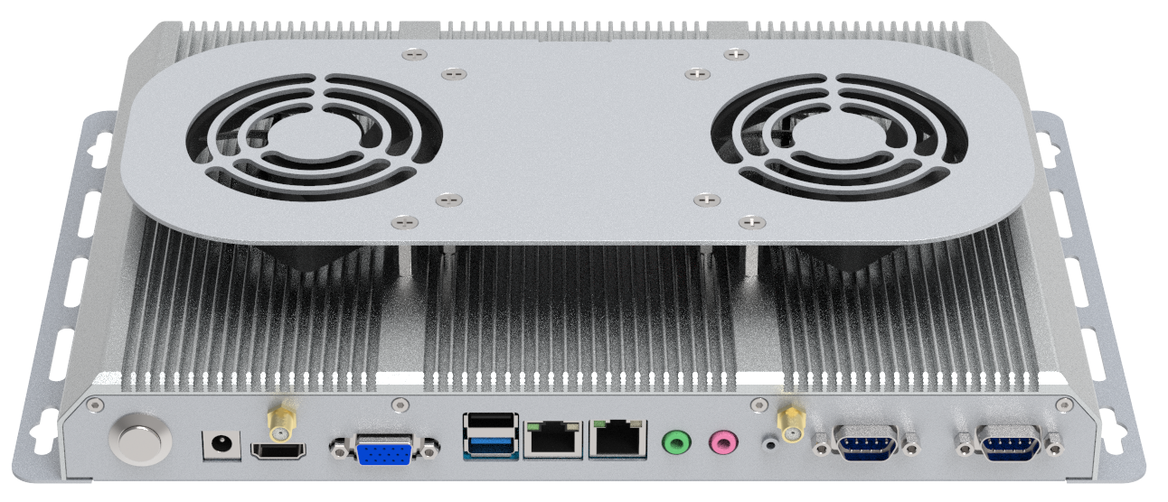 Minimaker BBPC-K05 (i7-7500U) - Powerful resistant industrial mini computer (Intel Core i7), 6x COM RS232 and 2x LAN