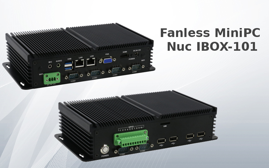 Industrial Computer Fanless MiniPC Nuc IBOX-501 N6