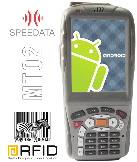 speedata mt02 uhf rfid 3g wcdma gsm 1d barcode scanner czytnik kodow kreskowych 2d