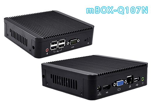 Industrial Computer Fanless MiniPC mBOX Nuc Q107N