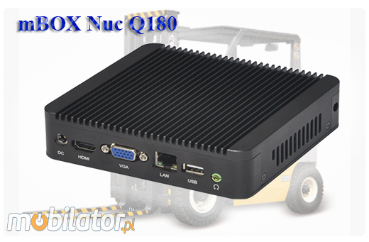 Industrial Fanless MiniPC mBOX Nuc Q180