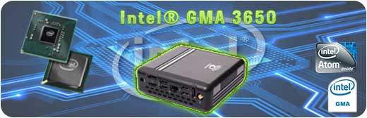 MiniPC Nettop Mini-PC May komputer Manli T4  M-T4N25 Intel Atom D2550 (2x1.86GHz)  Intel GMA3650 500GB HDD 64GB SSD Windows 7 4GB RAM DDR 3 Chipset NM10