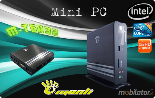 MiniPC Nettop Mini-PC May komputer Manli T6  M-T6H32 Intel® Core™ i3-3220T (2x2.8 GHz)  Intel HD 2500 1TB HDD 128GB SSD Windows 7 Windows 8 8GB RAM DDR 3 Chipset H61 i3 i5 i7 T6