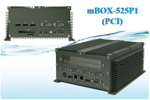Fanless Industrial Computer MiniPC moBOX-525P1 (PCI)