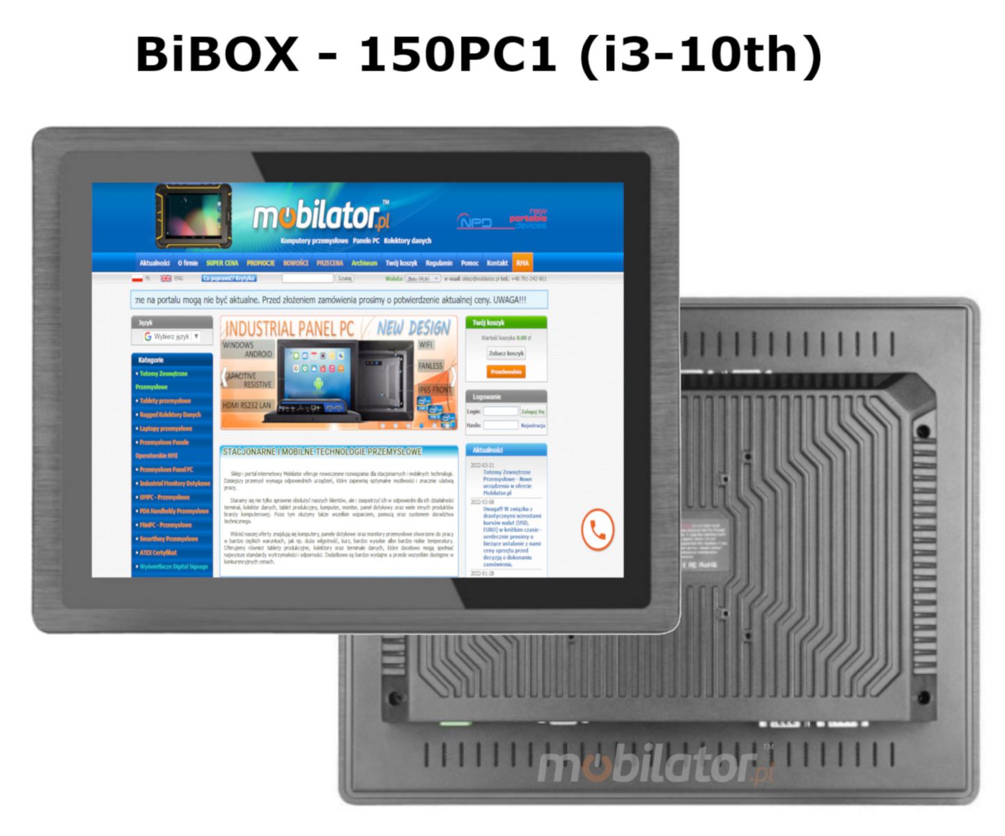 BIBOX-150PC1 rugged good efficient panel computer