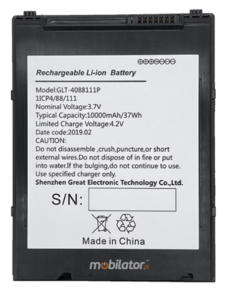 Emdoor I16J extending the operation of the device with a replaceable additional battery