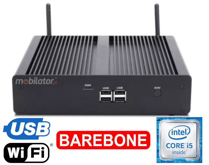 HyBOX TH55H Intel i5 small reliable resistant good and efficient industrial computer