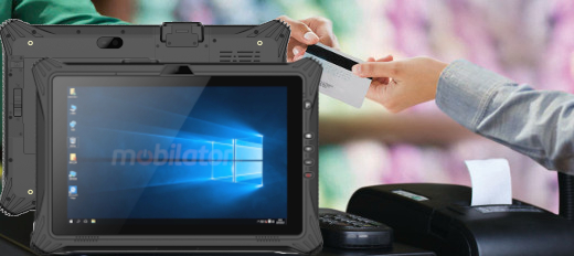 Dustproof 10-inch tablet with 2D Honeywell barcode reader, Intel processor, IP65 + MIL-STD-810G standards, 4GB RAM, 128GB ROM - Emdoor I15HH v.6 