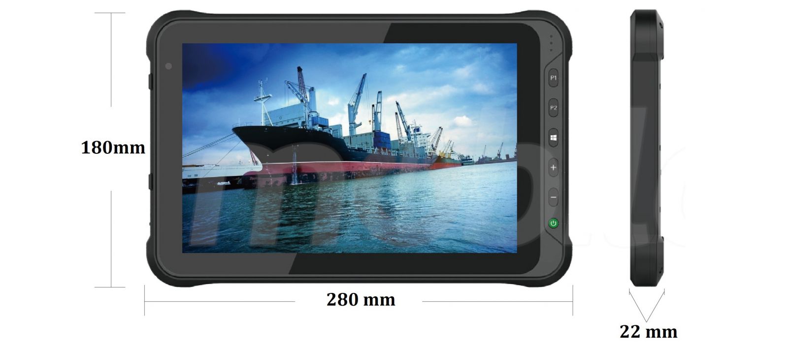 Emdoor I15HH v.1 - Industrial 10-inch tablet with IP65 + MIL-STD-810G and 4G standards, Bluetooth, 4GB RAM, 64GB ROM and NFC disk 