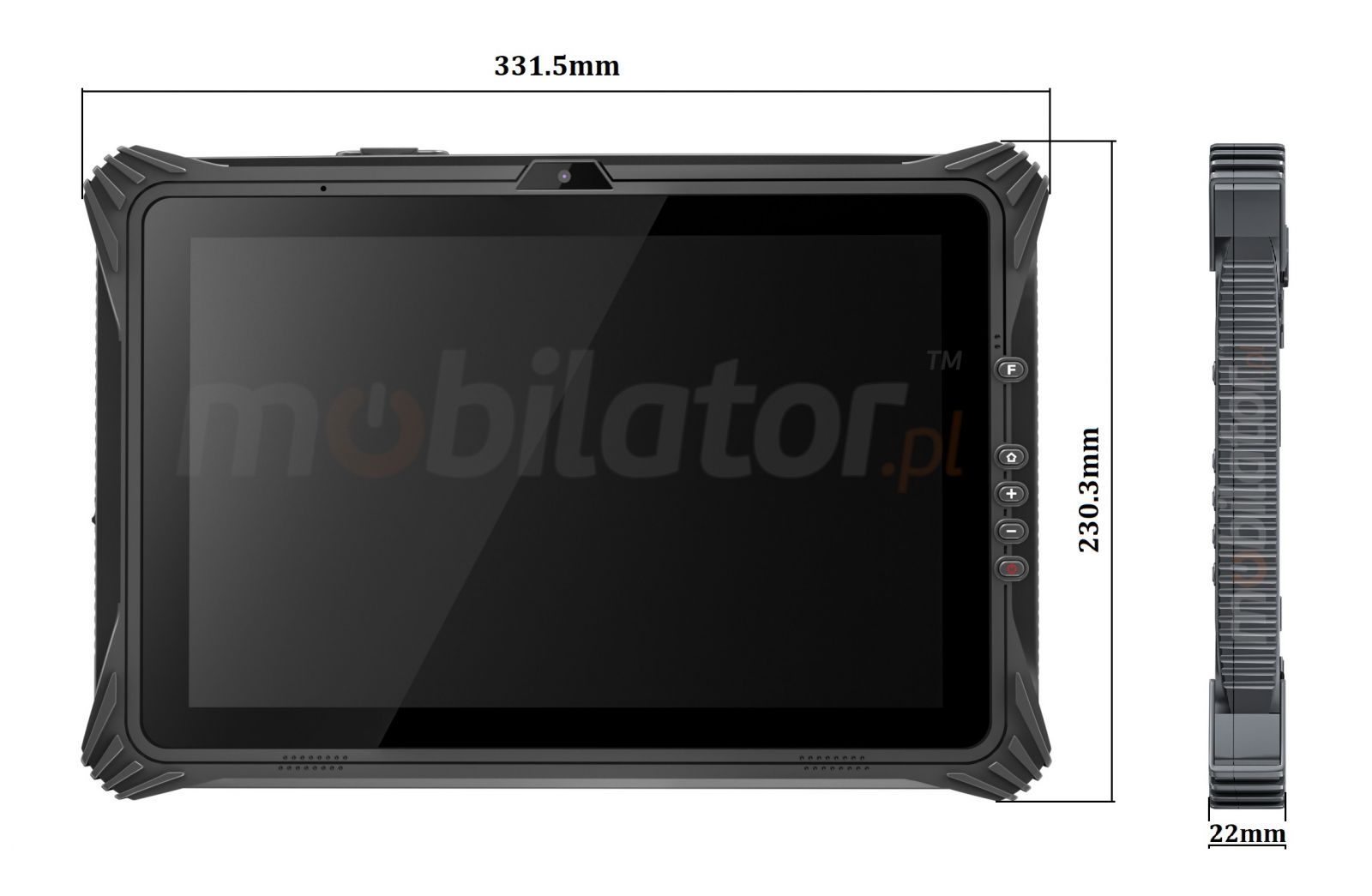 Waterproof 12.2 inch tablet (IP65 + MIL-STD-810G) with NFC, 1D MOTO barcode scanner, 8GB RAM, 128GB ROM disk, Bluetooth 4.2 - Emdoor I20U v.14