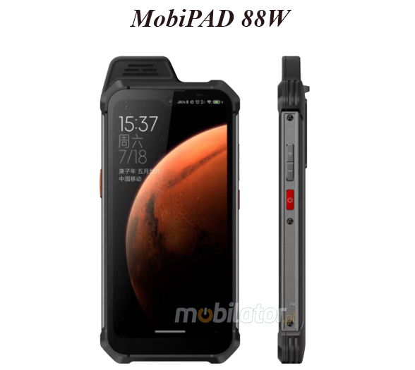 MobiPAD 88W  - mobile collector shockproof industrial durable resistant smartphone NFC 4G IP65