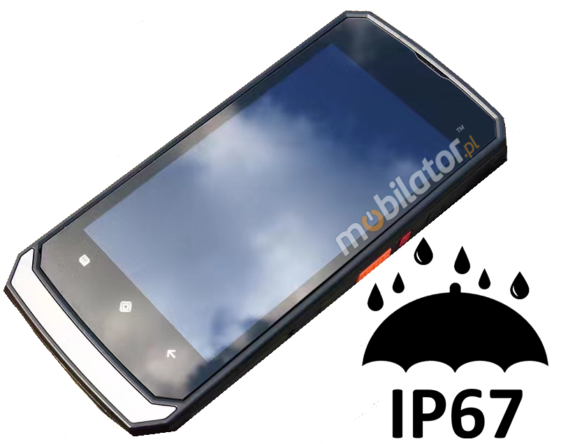 MobiPAD V20 - durable data collector resistant to falls and splashes, with Android system, IP67 standard, 4GB RAM and 64GB ROM with 2D scanner Zebra SE5500 and LF RFID 134.2kHz, NFC