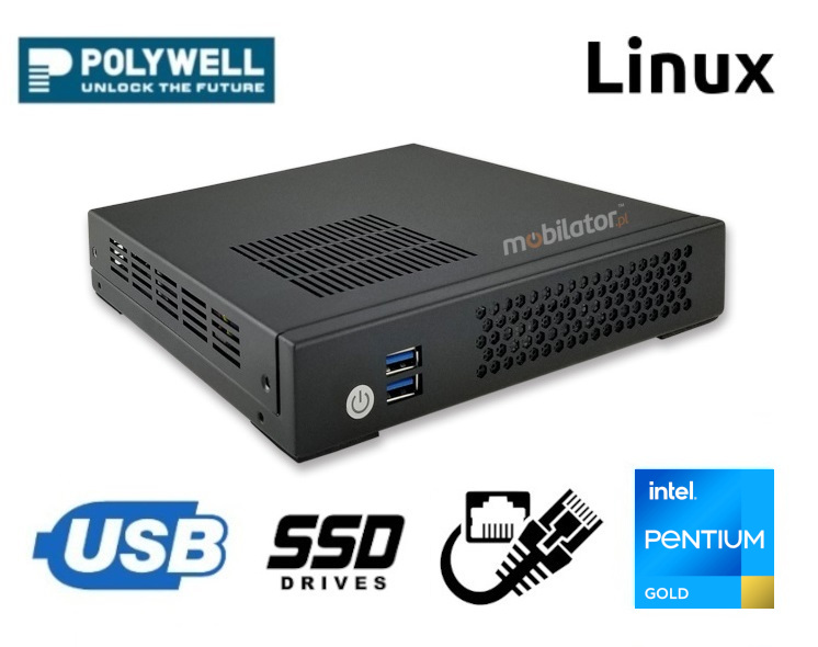 Polywell-H310AEL2 Pentium small reliable fast and efficient mini pc Linux