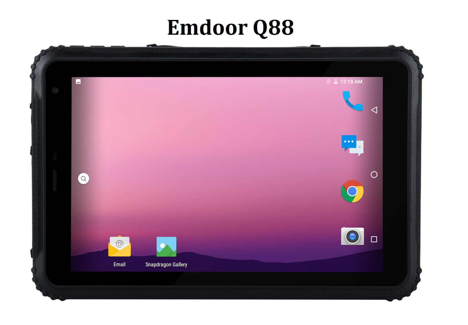 Rugged tablet (IP67 + MIL-STD-810G), 4GB RAM memory, 64GB disk, BT 4.1, NFC, AR Film and 4G - Emdoor Q88 v.2 