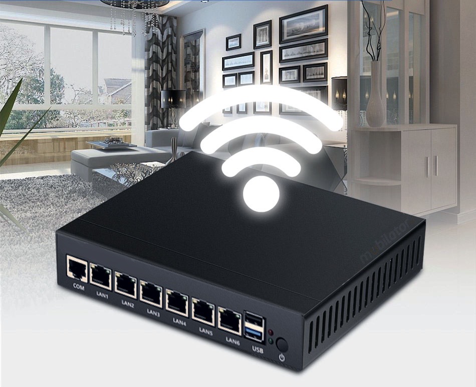 yBOX X33 N2930 with fast WiFi that provides access to the network in industry and at home