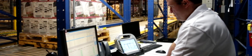 at work, warehouse, workers, industrial, with multi-purpose miniPC yBOX X34 5010U