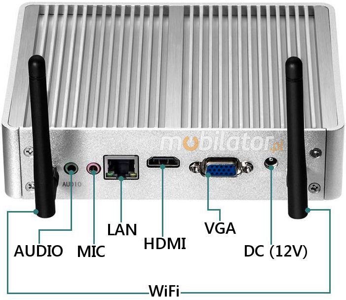 MiniPC yBOX-X32 Light Small Computer WiFi WiFi LAN HDMI Power