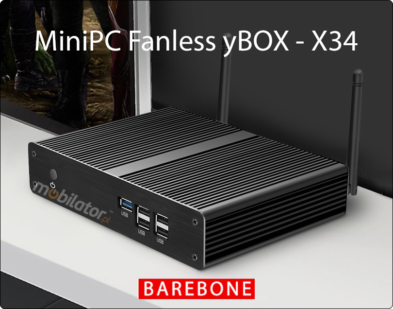 Computer Industry Fanless MiniPC  MiniPC yBOX - X34 i5 new design look mobilator fast lan rj45