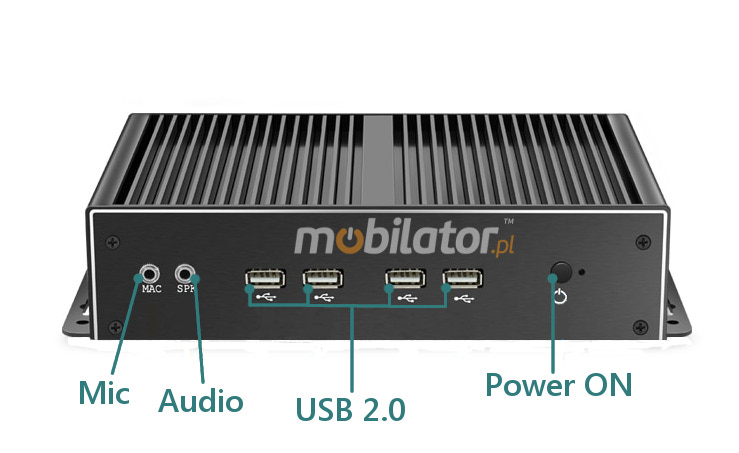 MiniPC yBOX-X26A Mic Audio USB3.0 USB2.0 connectors