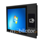 Reinforced Capacitive Industrial Panel PC with bult-in RFID HF reader -  MobiBOX J1900 10.1 - photo 2