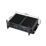 Industrial mini computer with passive cooling MiniPC yBOX X26A (6COM+2LAN)-i5-4200U v.1 - photo 2