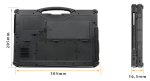 Wojskowy wytrzymay Wodoodporny Laptop przemysowy z norm wodoszczelnoci o wzmocnionej konstrukcji  Wstrzsoodporny Emdoor X14 
