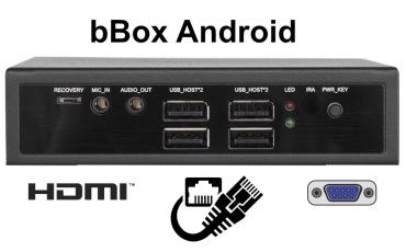 bBOX Android v.2 - Dustproof fanless industrial computer with HDMI port and Android system