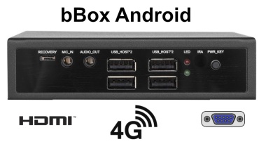 bBOX Android v.5 - Resilient industrial computer with ANDROID system and 4G LTE technology