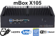 mBox X105 v.5 - Industrial Mini Computer with 500GB HDD disk with Wifi and Bluetooth, 4 USB 3.0 ports, 6x RS-232