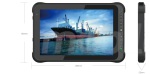  Dziesiciocalowy tablet z WINDOWS 10 PRO, normami IP65 czytnikiem kodw 2D Honeywell oraz UHF Emdoor I15HH 