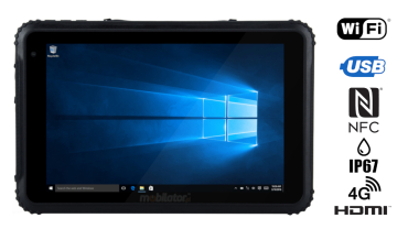 mdoor I88H v.3 - Waterproof and shockproof tablet with Intel Cherry processor, Windows 10 PRO, NFC and 4G module, 4GB RAM and 64GB ROM 