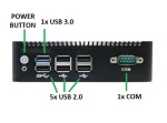 IBOX N3 v.1 BAREBONE - Rugged miniPC with Intel Celeron processor, 4x USB 2.0, 2x USB 3.0, 1x RJ-45 COM and 2x RJ-45 LAN  - photo 6