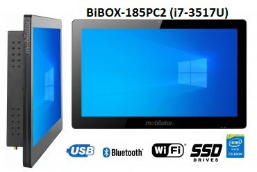BiBOX-185PC2 (i7-3517U) v.5 - Strong panel computer with touch screen, IP65 resistance, WiFi and extended SSD (512 GB)