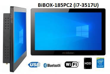 BiBOX-185PC2 (i7-3517U) v.6 - Panel computer with touch screen, WiFi, 8GB RAM with HDD (500 GB) and Bluetooth