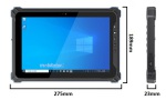Militarny tablet porczny i ergonomiczny antypolizgowa obudowa Emdoor I17J cichy i funkcjonalny