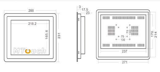 MTouch Operatorski Panel Przemyslowy MobiBOX IP65 1037U 15 Komputer panelowy Panel PC  Przemysowy komputer panelowy Ekran rezystancyjny 5 wire resistive wywietlacz 15 cali mobilator.pl New Portable Devices Windows RS-232 COM VGA HDMI Intel Celeron 