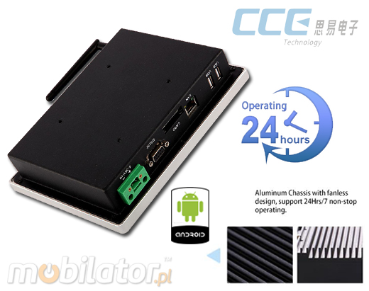 Industial Touch ANDROID PC CCETouch ACT07-PC Przmysowy Panel PC Andoid CCETouch ACT07-PC WiFI Norma odpornoci IP54 Przemysowy komputer panelowy Ekran rezystancyjny 4 wire resistive wywietlacz 7 cali mobilator.pl New Portable Devices Windows RS-232 COM ANDRIOD PANEL PC KOMPUTER ANDROID 