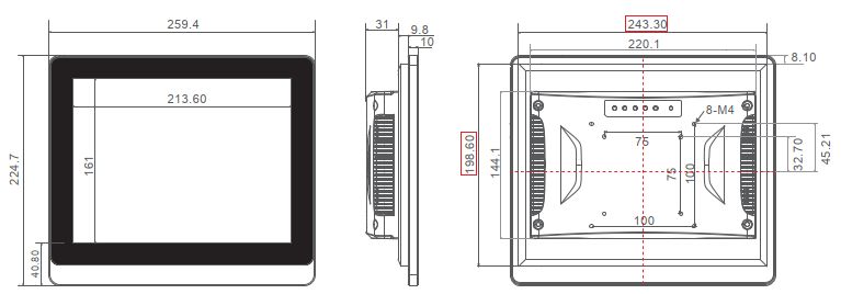 industrial panel operator panel PC industrial pc resistant waterproof dustproof schockproof durable IP65 wifi